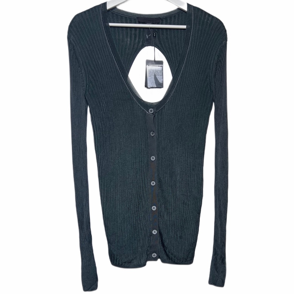 NWT Alexander Wang Ribbed Cutout Cardigan